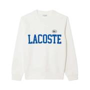 Witte Sweatshirt Krokodil Crest Fleece Lacoste , White , Heren