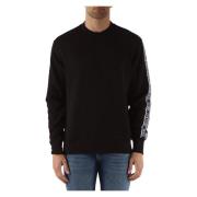 Regular Fit Katoenen Sweatshirt met Logoprint Versace Jeans Couture , ...