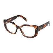 Stijlvolle Bril A04V Prada , Brown , Dames