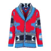 Geometrische Jacquard Cardigan Rode Sweater Alanui , Multicolor , Here...