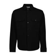 Oversized Katoenen Shirt Saint Laurent , Black , Heren