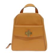 Pre-owned Leather backpacks Celine Vintage , Yellow , Dames
