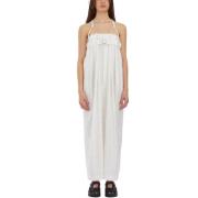 Bloemen Geborduurde Overalls Comme des Garçons , White , Dames