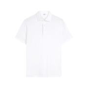 Katoenen Jersey Polo Shirt voor Heren Aspesi , White , Heren