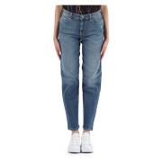 Slim Girl Fit Jeans met Vijf Zakken Emporio Armani , Blue , Dames