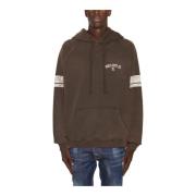 Katoenen Hoodie Guess , Brown , Heren