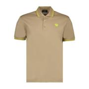 Medusa Polo Shirt Klassiek Ontwerp Versace , Beige , Heren