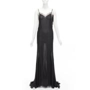 Pre-owned Silk dresses Versace Pre-owned , Black , Dames