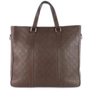 Pre-owned Leather totes Louis Vuitton Vintage , Brown , Dames