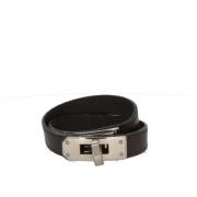 Pre-owned Leather bracelets Hermès Vintage , Brown , Dames