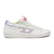 S-Leroji Low W - Pastel leather and suede sneakers Diesel , White , Da...
