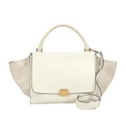 Pre-owned Leather celine-bags Celine Vintage , White , Dames