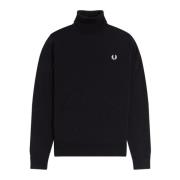 Zwarte Sweater Collectie Fred Perry , Black , Heren