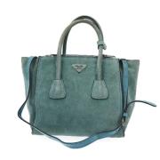 Pre-owned Suede prada-bags Prada Vintage , Blue , Dames