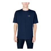 Blauw korte mouwen T-shirt lente/zomer Emporio Armani EA7 , Blue , Her...