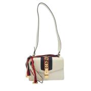 Pre-owned Leather handbags Gucci Vintage , Beige , Dames