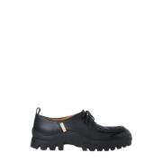 Leren Veterschoenen met Dikke Zool Hender Scheme , Black , Heren