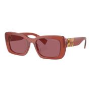 Stijlvolle zonnebril in Cognac Opal Miu Miu , Brown , Dames