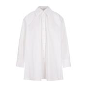 Witte Katoenen Overhemd met Uniek Design Jil Sander , White , Dames