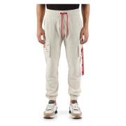 Cargo Sporty Comfort Fit Broek Aeronautica Militare , Beige , Heren