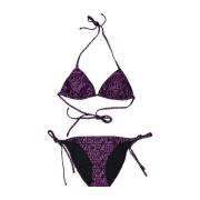 Verstelbare driehoekige bikinitop Versace , Purple , Dames