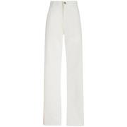 Witte Bloemen Jeans met Pegaso Borduursel Etro , White , Dames