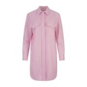 Roze Wol Mini Overhemdjurk Alexander McQueen , Pink , Dames