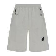 Witte Shorts met Lens Logo C.p. Company , White , Heren