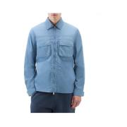 Gekreukeld Overshirt Jack Woolrich , Blue , Heren