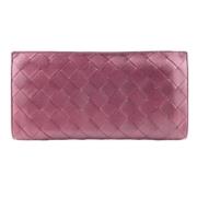 Pre-owned Leather wallets Bottega Veneta Vintage , Red , Unisex