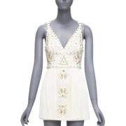 Pre-owned Silk dresses Versace Pre-owned , White , Dames