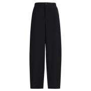 Tropische wollen broek met reparatie Marni , Black , Dames