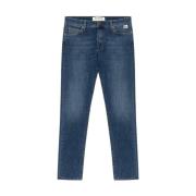 Medium Wash Denim Jeans Slim Fit Roy Roger's , Blue , Heren