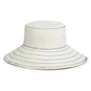 denim bucket hat with straps Marni , White , Dames