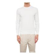 Witte Crewneck Shirt Paolo Pecora , White , Heren