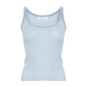 Zijden Gebreide Blauwe Top Max Mara , Blue , Dames