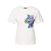 Casual Katoenen T-shirt Max Mara , White , Dames