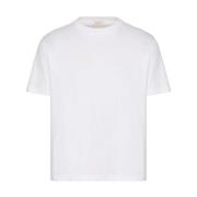 Katoenen Ronde Hals T-shirt Print Valentino , White , Heren