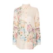 Bloemenprint Poplin Shirt Zimmermann , Multicolor , Dames