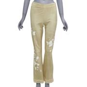Pre-owned Leather bottoms Valentino Vintage , Beige , Dames
