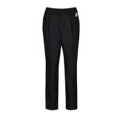 Rechte broek Moncler , Black , Dames