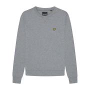 Klassieke Crew Neck Sweatshirt Mid Grey Lyle & Scott , Gray , Heren