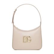 Lichtroze Schoudertas met DG Logo Dolce & Gabbana , Pink , Dames