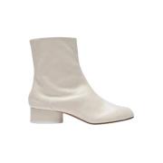 Pre-owned Leather boots Maison Margiela Pre-owned , White , Dames