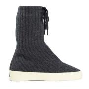 Hoge Gebreide Sneakers Grijs Geribbeld Fear Of God , Gray , Heren