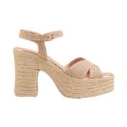 Stijlvolle Espadrilles voor Zomeroutfits Gaimo , Beige , Dames