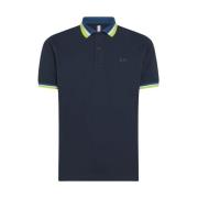 Gestreept poloshirt Sun68 , Blue , Heren