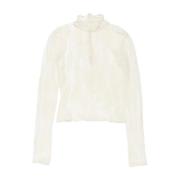 Witte Jacquard Coltrui Top Acne Studios , Beige , Dames