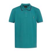 Polo met logo PS By Paul Smith , Blue , Heren