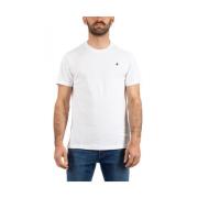 Heren Casual T-shirt Brooksfield , White , Heren